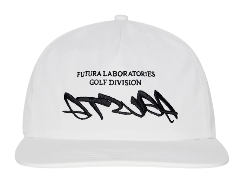 Malbon Golf x Futura Atsuga Poly 5 Panel Snapback White