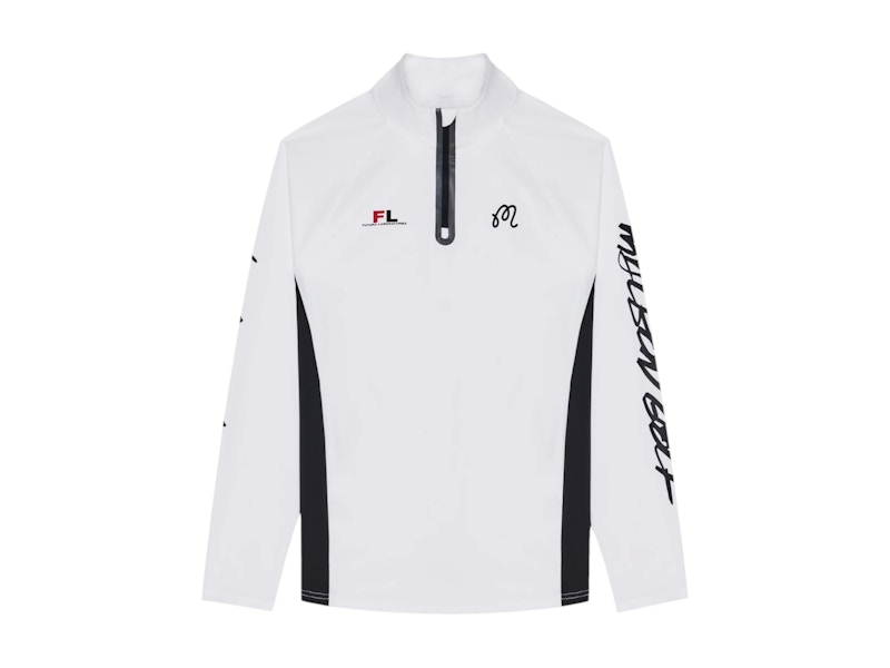 Malbon Golf x Futura Poly Quarter Zip White メンズ - SS25 - JP
