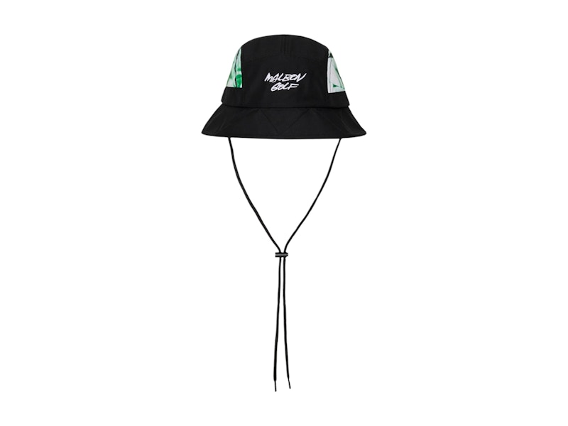 Malbon Golf x Futura Tag Bucket Hat Black Men's - SS25 - US