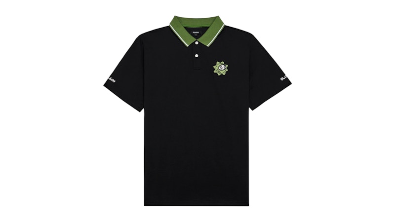 Malbon Golf x Glogang Performance Pique Polo Black Men's - US