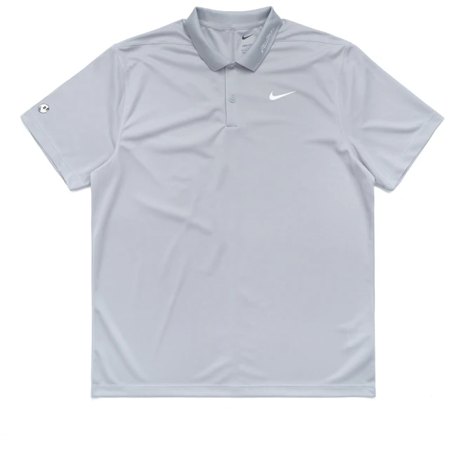 Malbon Golf x Nike Dri-FIT Victory Solid Polo Light Smoke Grey/White ...