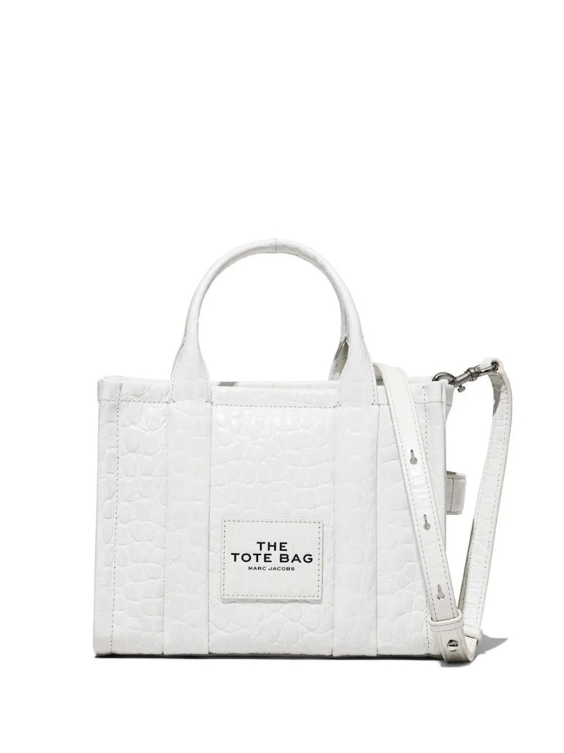 Marc Jacobs Croc Emb Small Tote Bag Ivory
