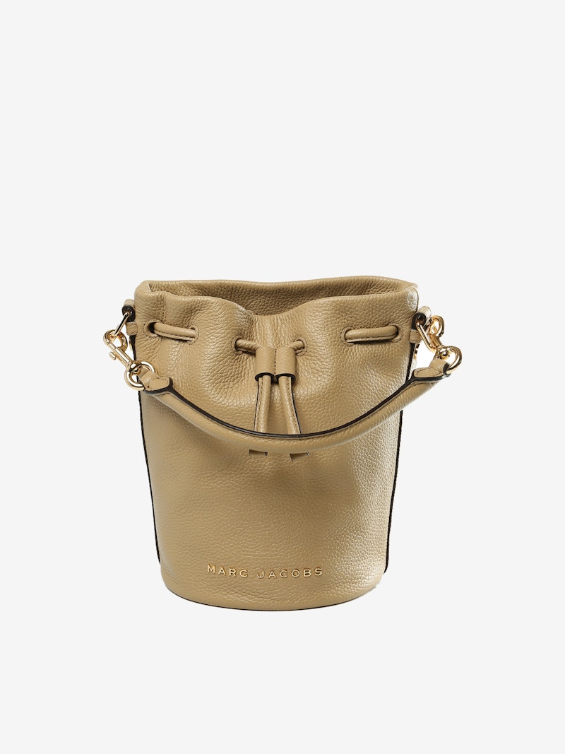 Bolsa tipo bombonera Marc Jacobs con correas ranuradas para café helado