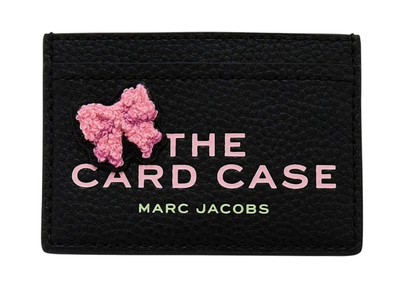 Marc Jacobs Sticker Patch Card Case Black Multi
