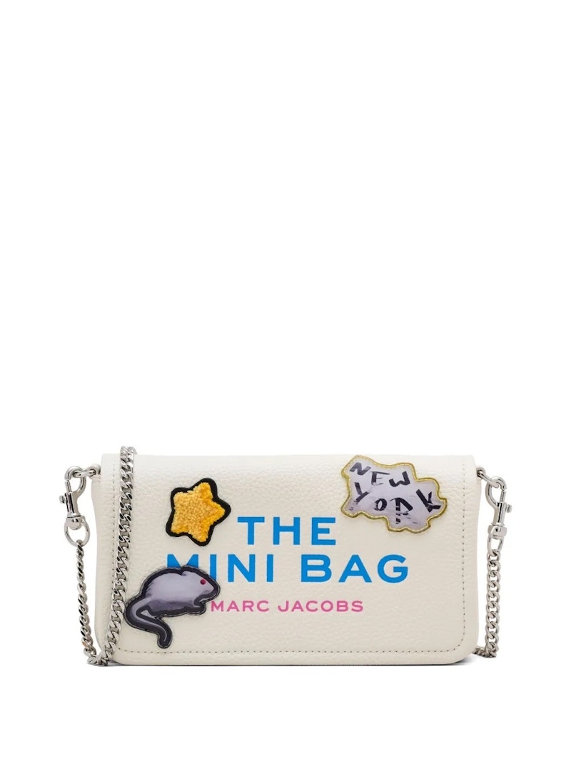 Marc Jacobs Sticker Patches Leather The It Mini Bag White Multi