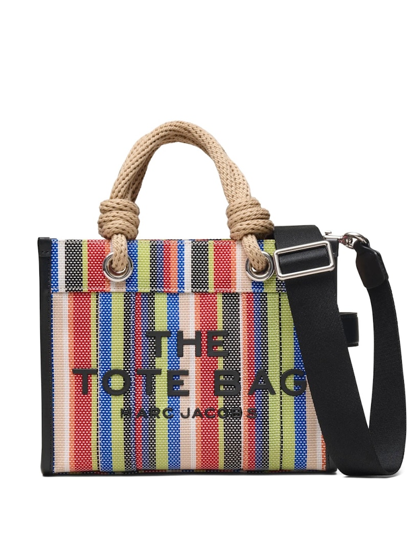 Borsa piccola Marc Jacobs Stripe Mesh Rope Rossa