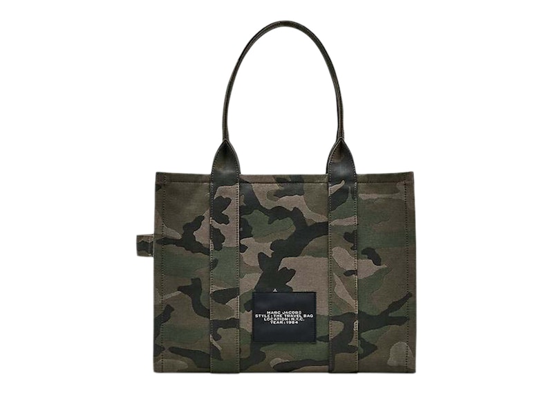 Marc Jacobs The Camo Jacquard Large Tote Bag Green