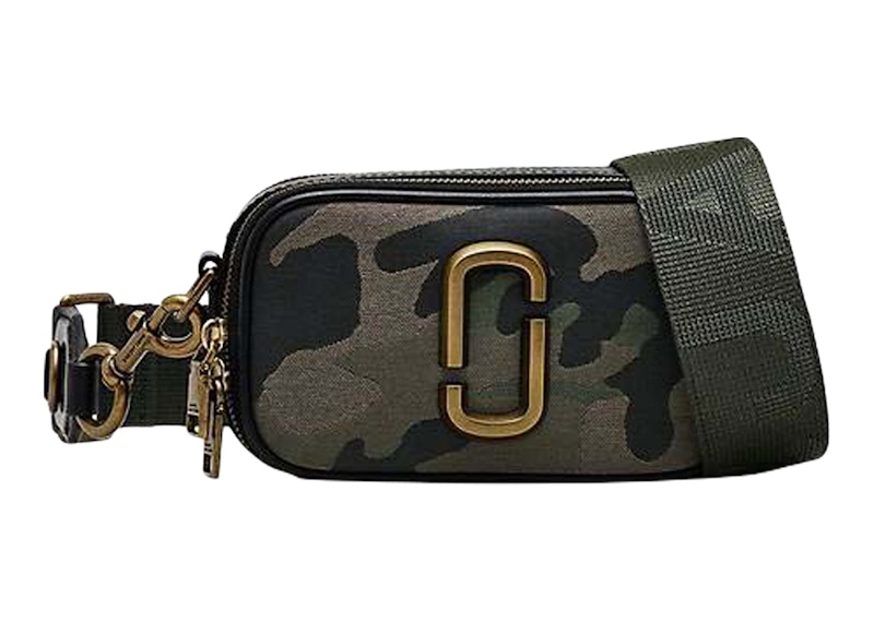 【Marc Jacobs】The Camo Jacquard Snapshot Marc Jacobs The Camo Jacquard Snapshot Green in Woven