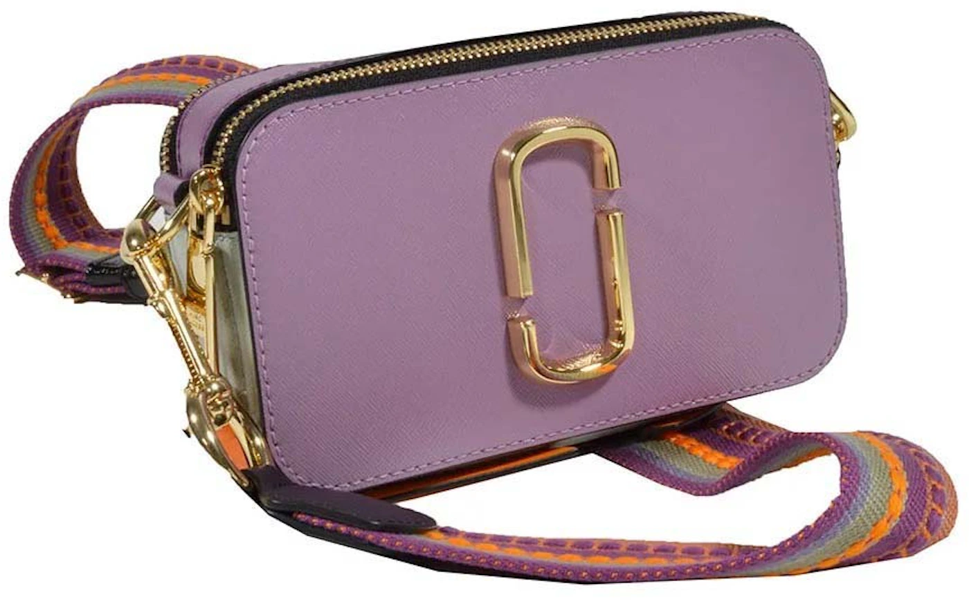 Marc Jacobs The Colorblock Snapshot Violet Multi in Calfskin with Gold ...