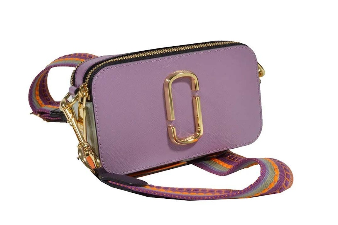 Pre-owned Marc Jacobs The Colorblock Snapshot Violet Multi