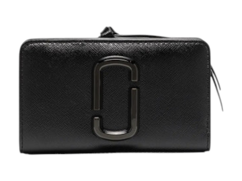 Pre-owned Marc Jacobs Women's The Compact Wallet In Black