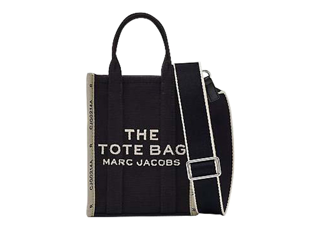 Pre-owned Marc Jacobs The Jacquard Mini Tote Bag Black