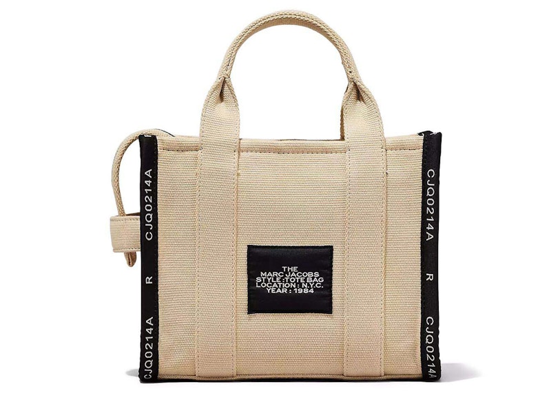 Marc Jacobs The Jacquard Small Tote Bag Warm Sand Beige