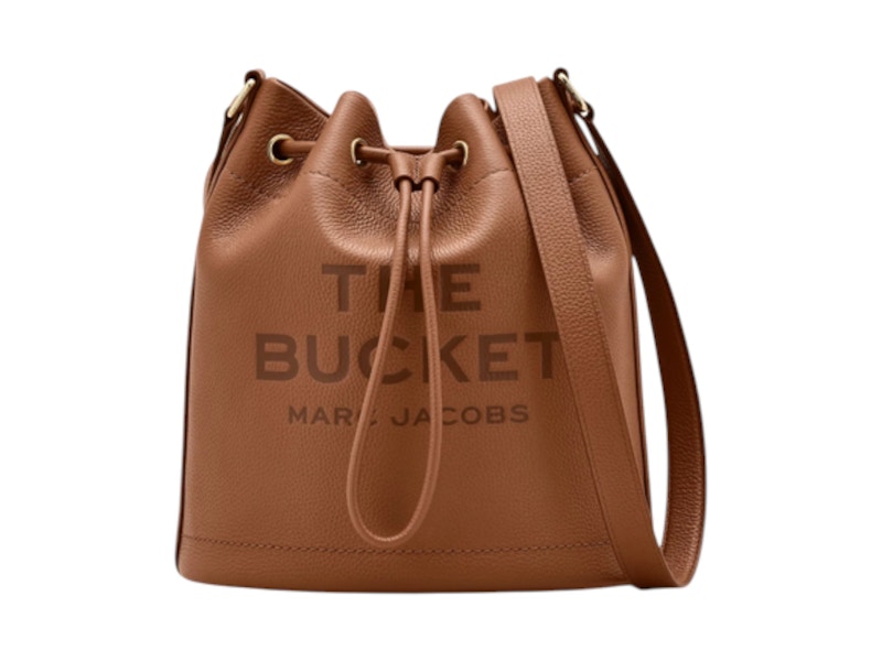 Pre-owned Marc Jacobs Women's  The Large Shoulder Bucket Bag In Argan Oil In Brown