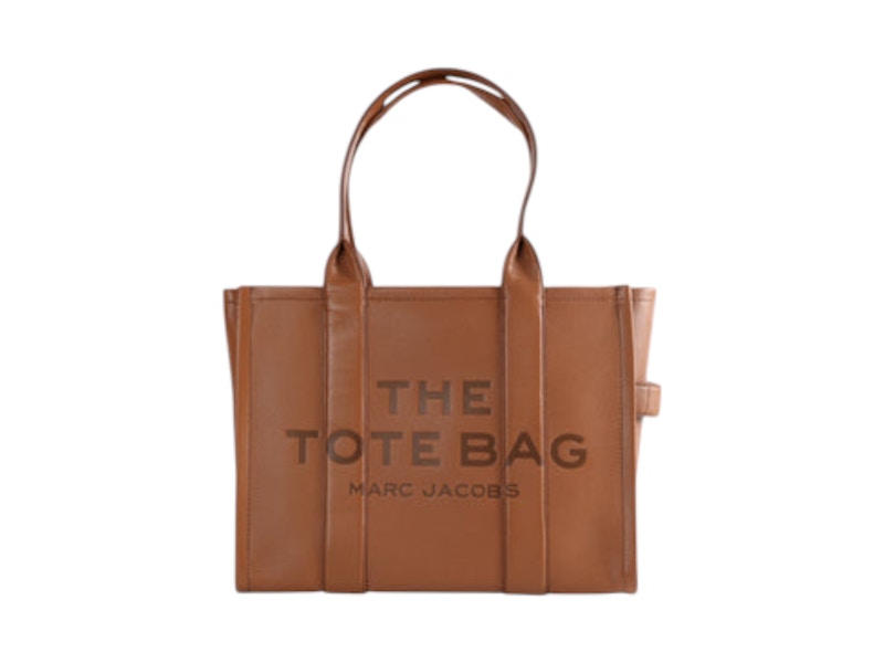 Pre-owned Marc Jacobs Women's  The Large Tote Bag In Argan Oil In Brown