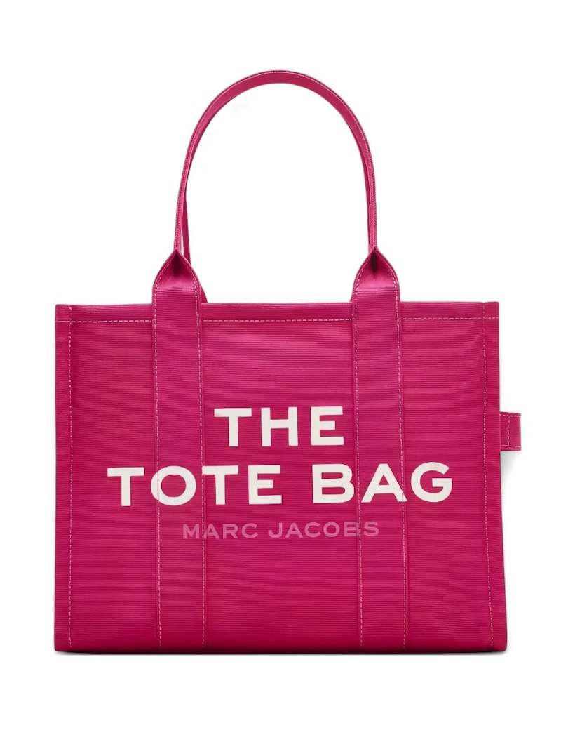Marc Jacobs The Large Tote Bag Raspberry in Cotton - US