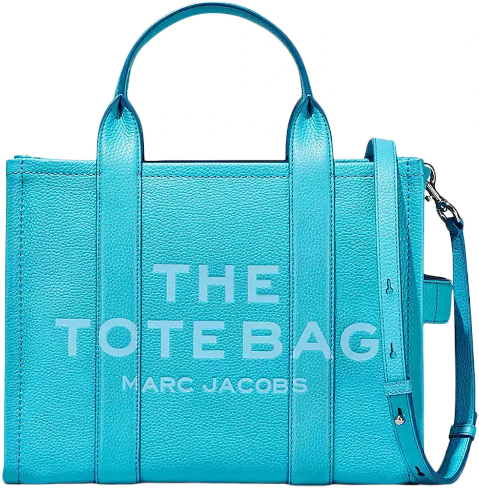 Marc Jacobs The Leather Medium Tote Bag Pool in Full Grained Leather ...