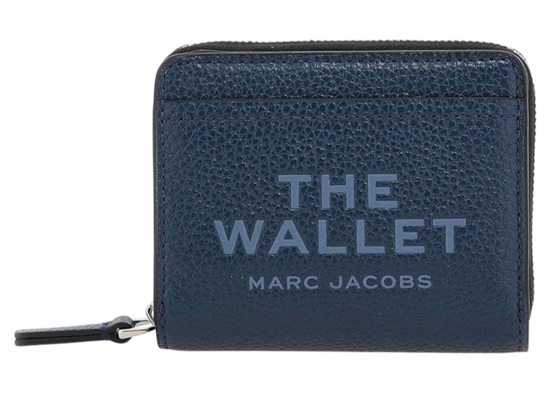 Portafoglio compatto Marc Jacobs The Leather Marc Jacobs Navy