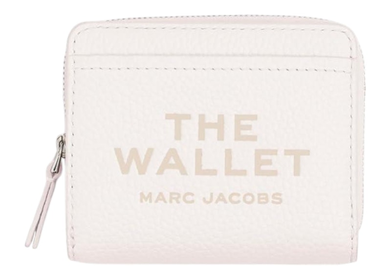 Portafoglio compatto Marc Jacobs The Leather Mini Bianco