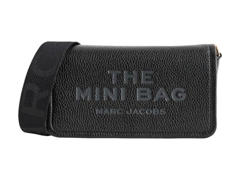 Marc Jacobs The Leather Mini Crossbody Bag Black in Leather - US