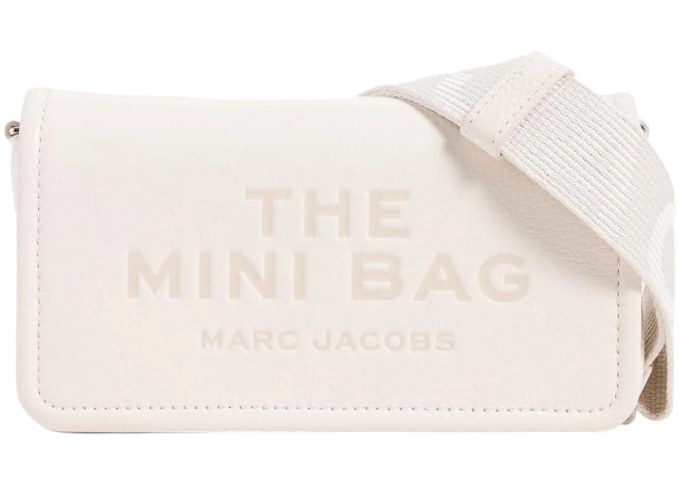 Marc Jacobs The Leather Mini Crossbody Bag Cotton in Leather - US