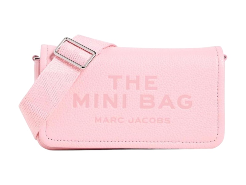Marc Jacobs The Leather Mini-Umhängetasche Ribbon Rosa