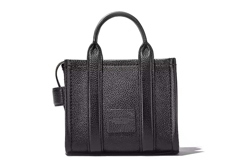 Marc Jacobs The Leather Mini Tote Bag Black