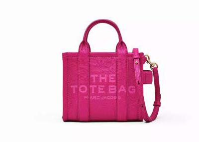Marc Jacobs The Leather Mini Tote Bag Lipstick Pink