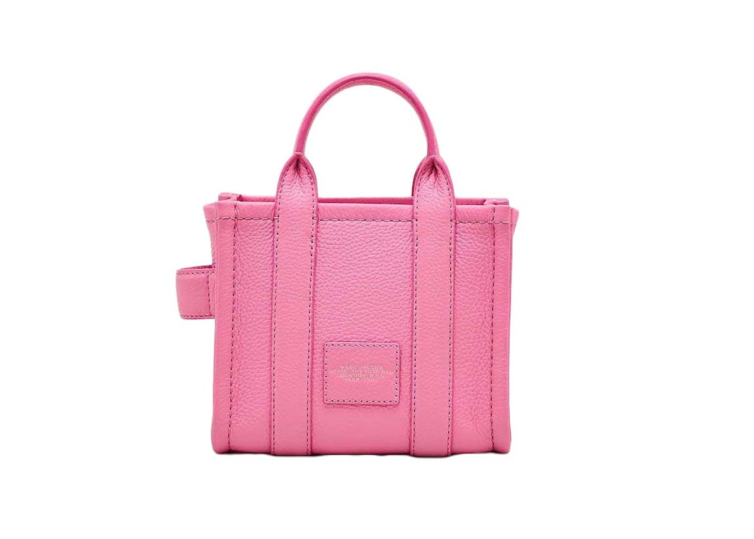 Pre-owned Marc Jacobs The Leather Mini Tote Bag Petal Pink