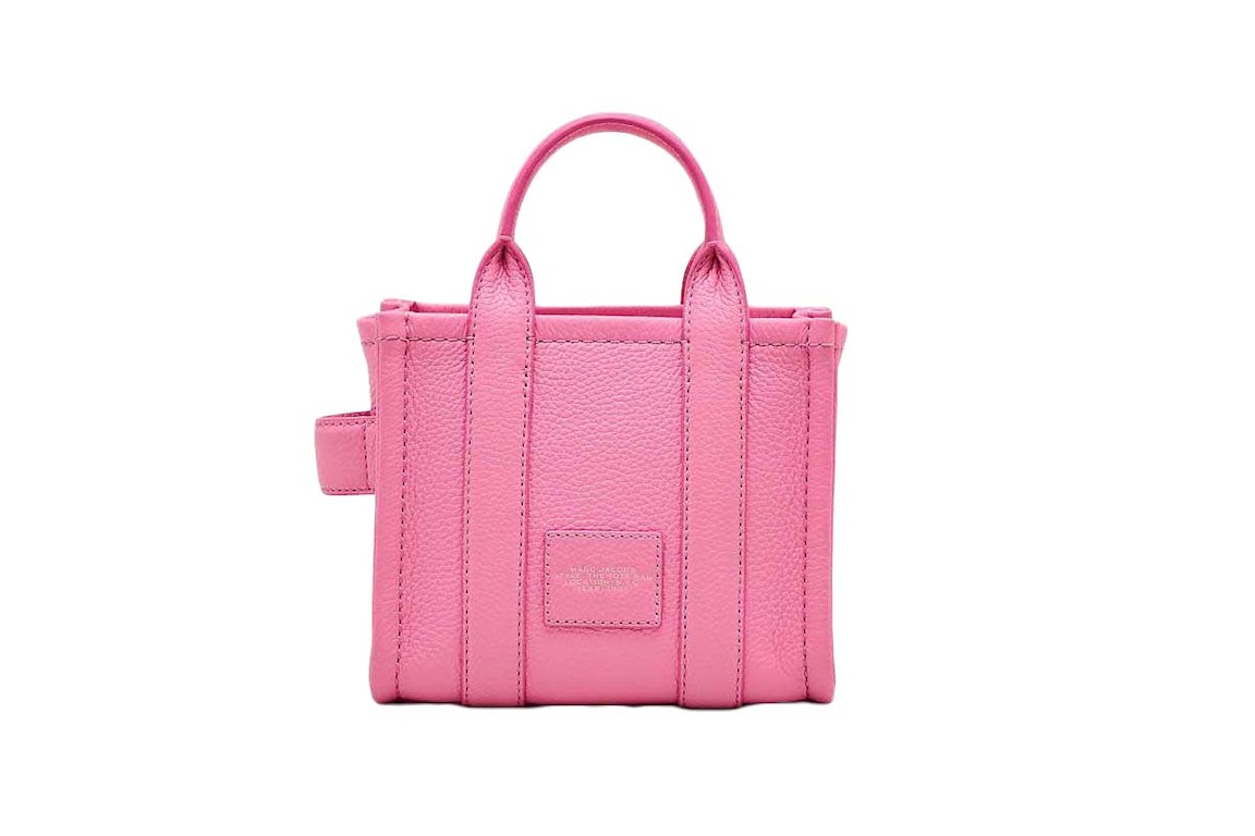Pre-owned Marc Jacobs The Leather Mini Tote Bag Petal Pink