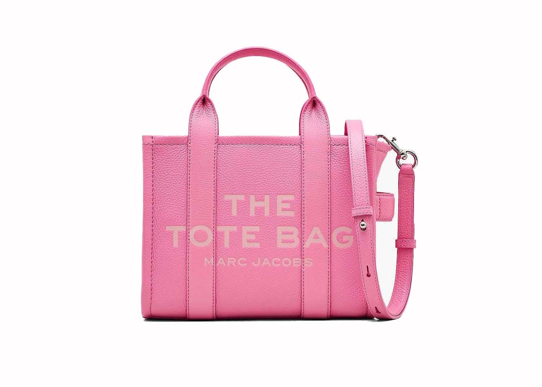 Pre-owned Marc Jacobs The Leather Small Tote Bag Petal Pink