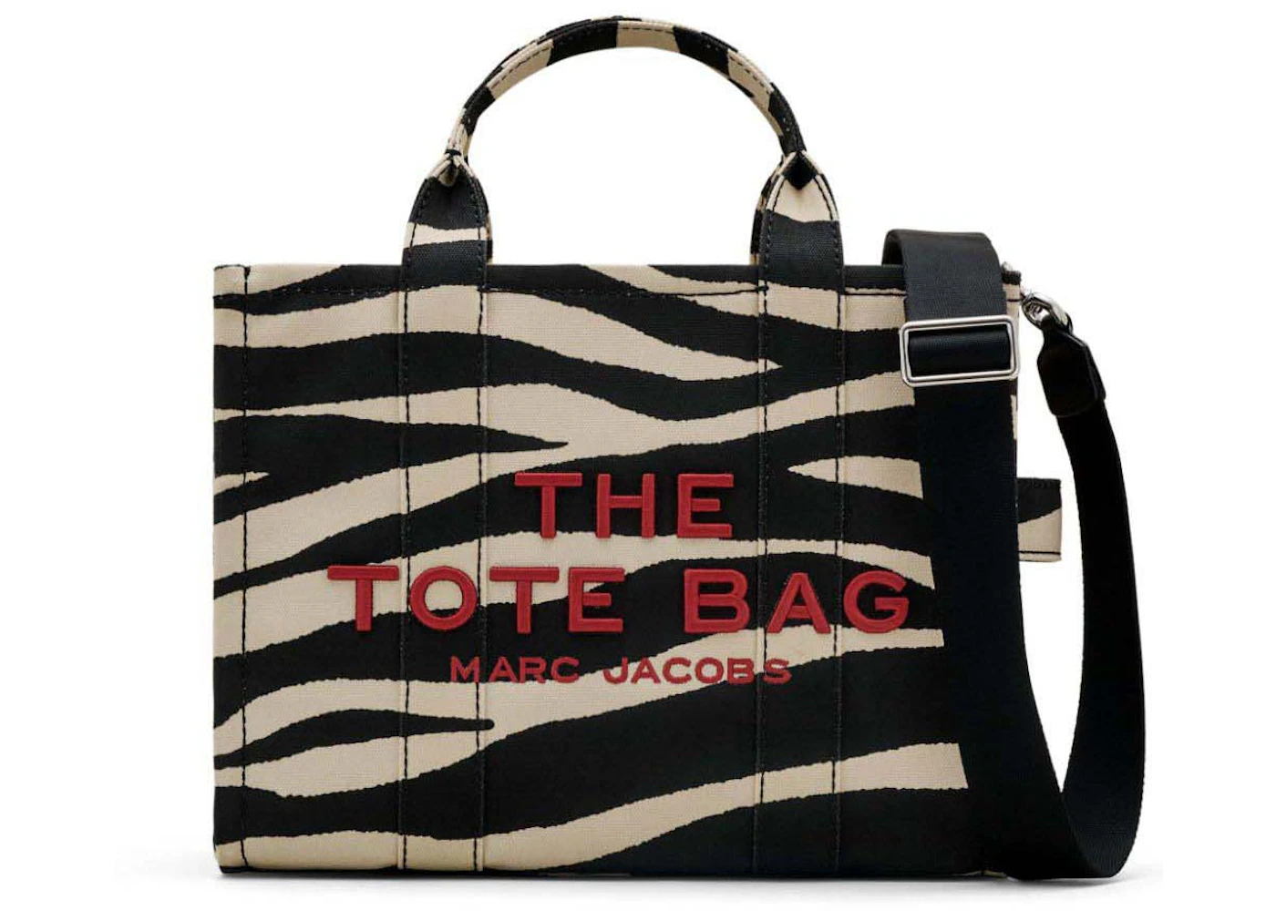 Marc Jacobs The Medium Sack Bag Black/White in Leather - US