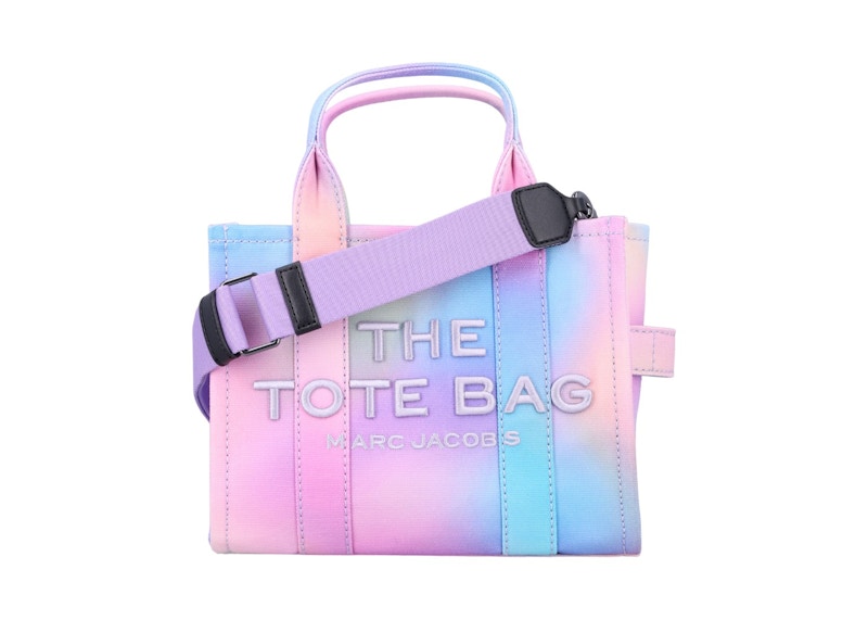 MARC JACOBS Pre-owned Women's The Medium Tote Canvas In Rainbow In Multi