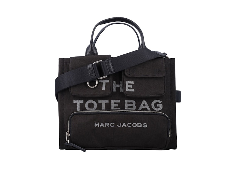 Pre-owned Marc Jacobs Women's  The Medium Tote Cargo In Black