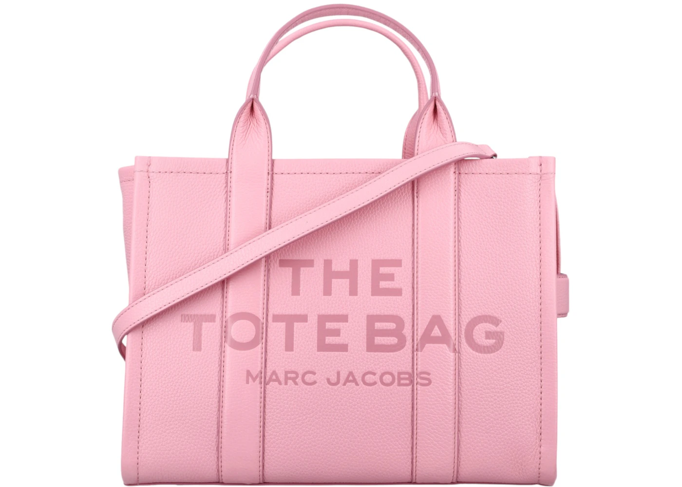 Marc Jacobs The Medium Tote Leather Ribbon Pink in Leather - US