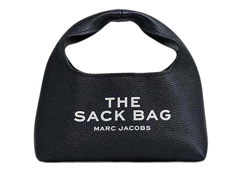 Marc Jacobs The Mini Snack Bag Black in Leather with Silver