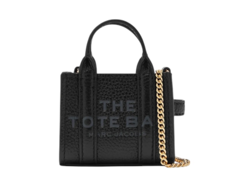 Marc Jacobs The Nano Tote Crossbody Bag Black in Leather - JP