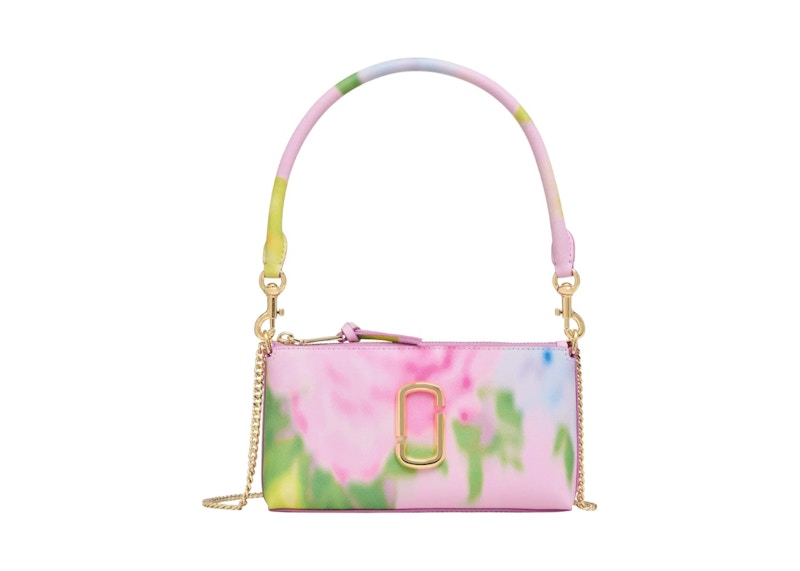 Marc Jacobs The Pochette Blurred Floral Snapshot Bag Ribbon Pin