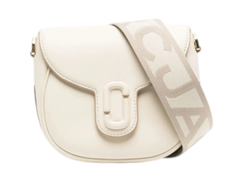 Pre-owned Marc Jacobs Women's  The Saddle Bag In Cloud Whit