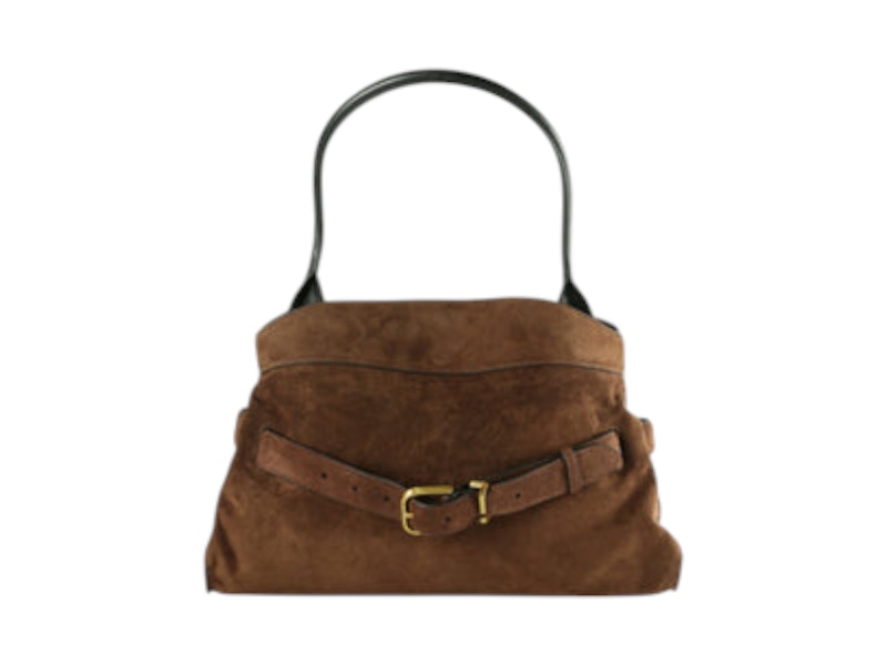 Pre-owned Marc Jacobs Women's  The Satchel Suede Dakota Bag In Dark Brown