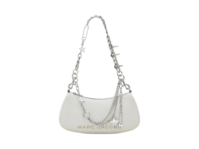 Pre-owned Marc Jacobs Women's The Shoulder Bag In Cotton In White