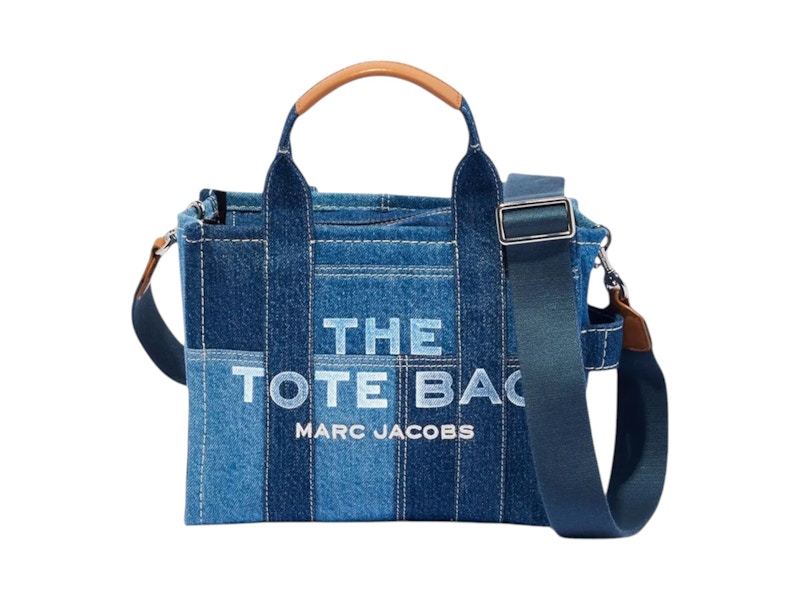 Pre-owned Marc Jacobs Women's  The Small Tote Bag In Blue Denim