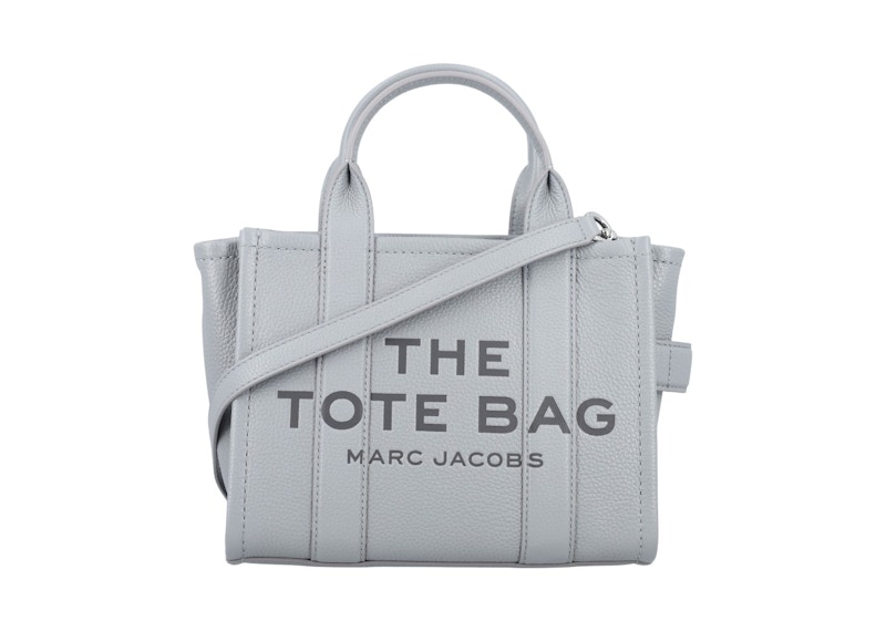 MARC JACOBS Pre-owned Women's The Small Tote Leather In Wolf Grey In Gray