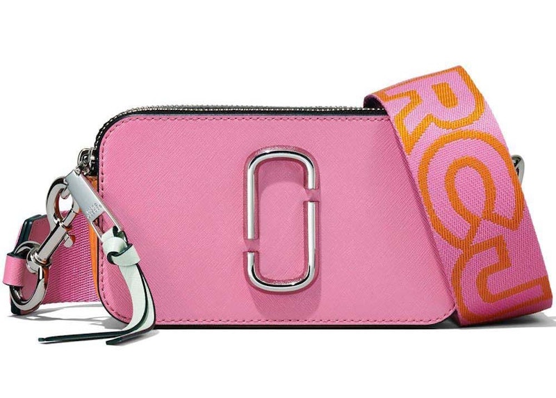 Marc Jacobs The Snapshot Candy Pink Multi in Calfskin with Silver