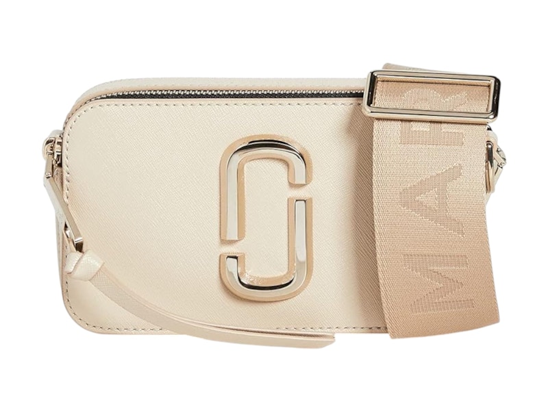Pre-owned Marc Jacobs Women's  The Snapshot Dtm Crossbody Bag In Khaki/tan