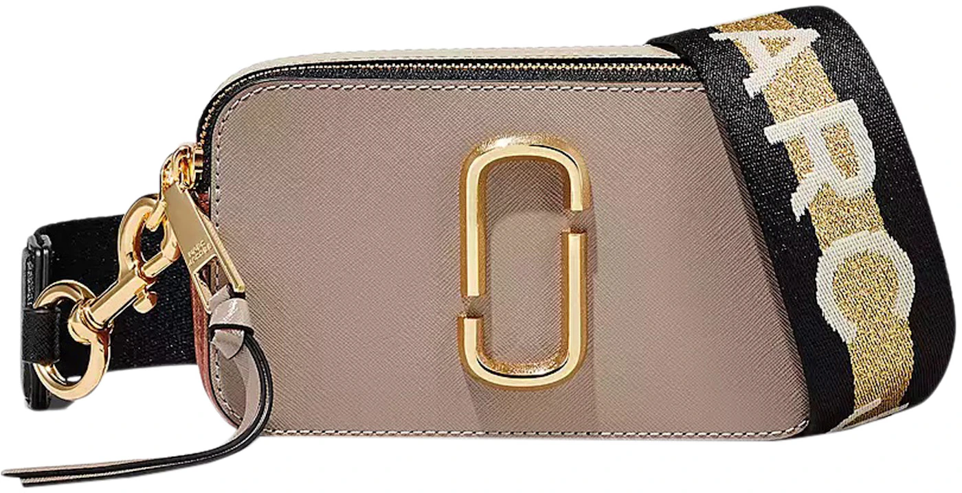 Marc Jacobs The Snapshot Gold-tone Cement Multi in Saffiano Leather ...