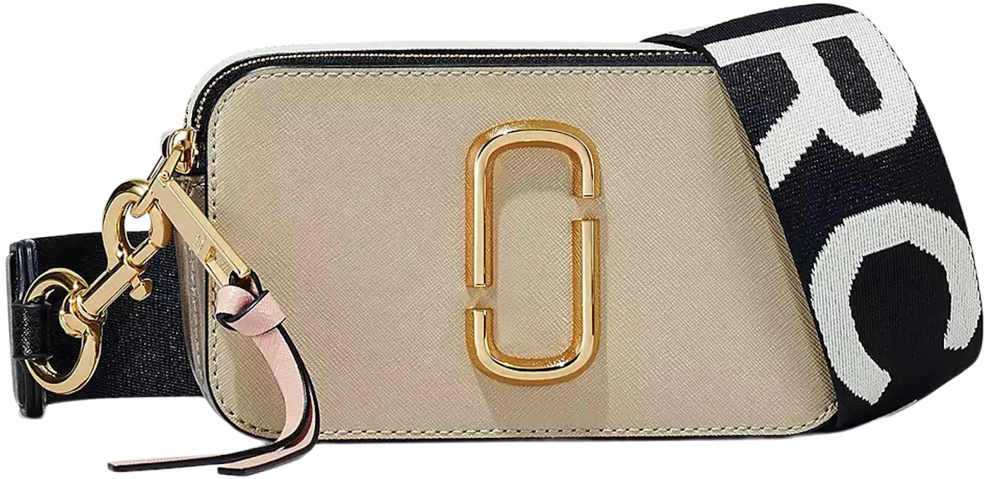 Marc Jacobs Snapshot Bag In Khaki Color Leather in Natural