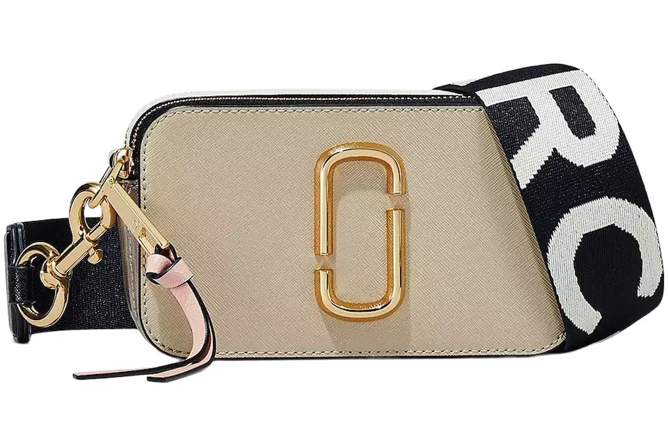 Marc Jacobs The Snapshot Khaki Multi in Saffiano Leather with Gold