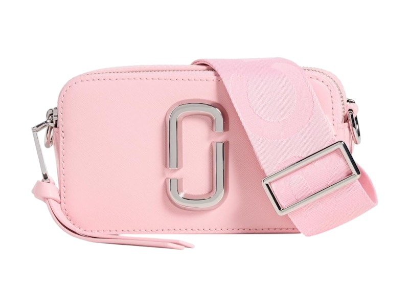 Marc Jacobs The Solid Snapshot Crossbody Bag Ribbon Pink in Leather - US