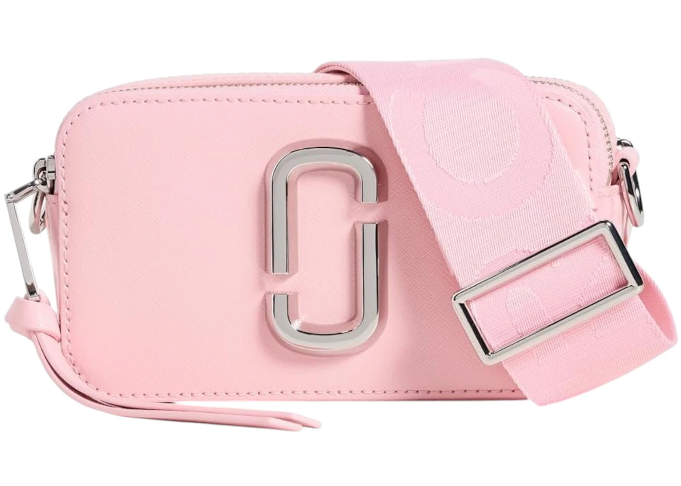 Marc Jacobs The Solid Snapshot Crossbody Bag Ribbon Pink in Leather - US